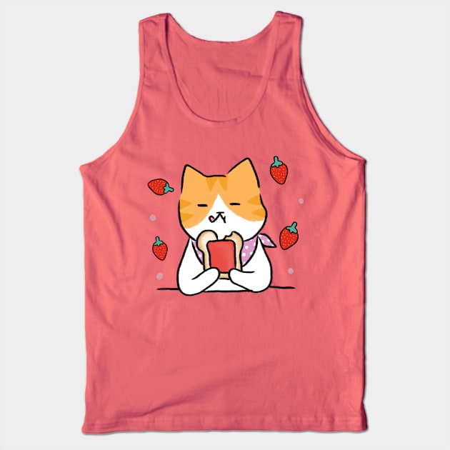 Cat Love Sandwich Tank Top by ly.s_art